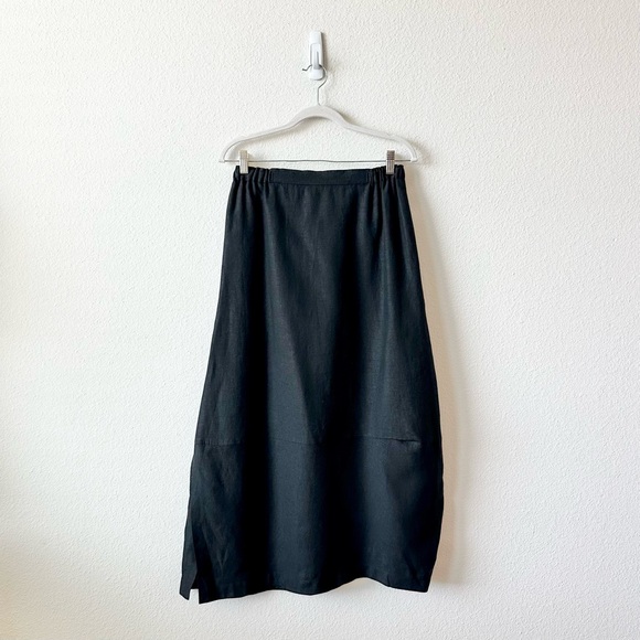 Shirin Guild Linen Skirt in Black Size Medium - Picture 4 of 10